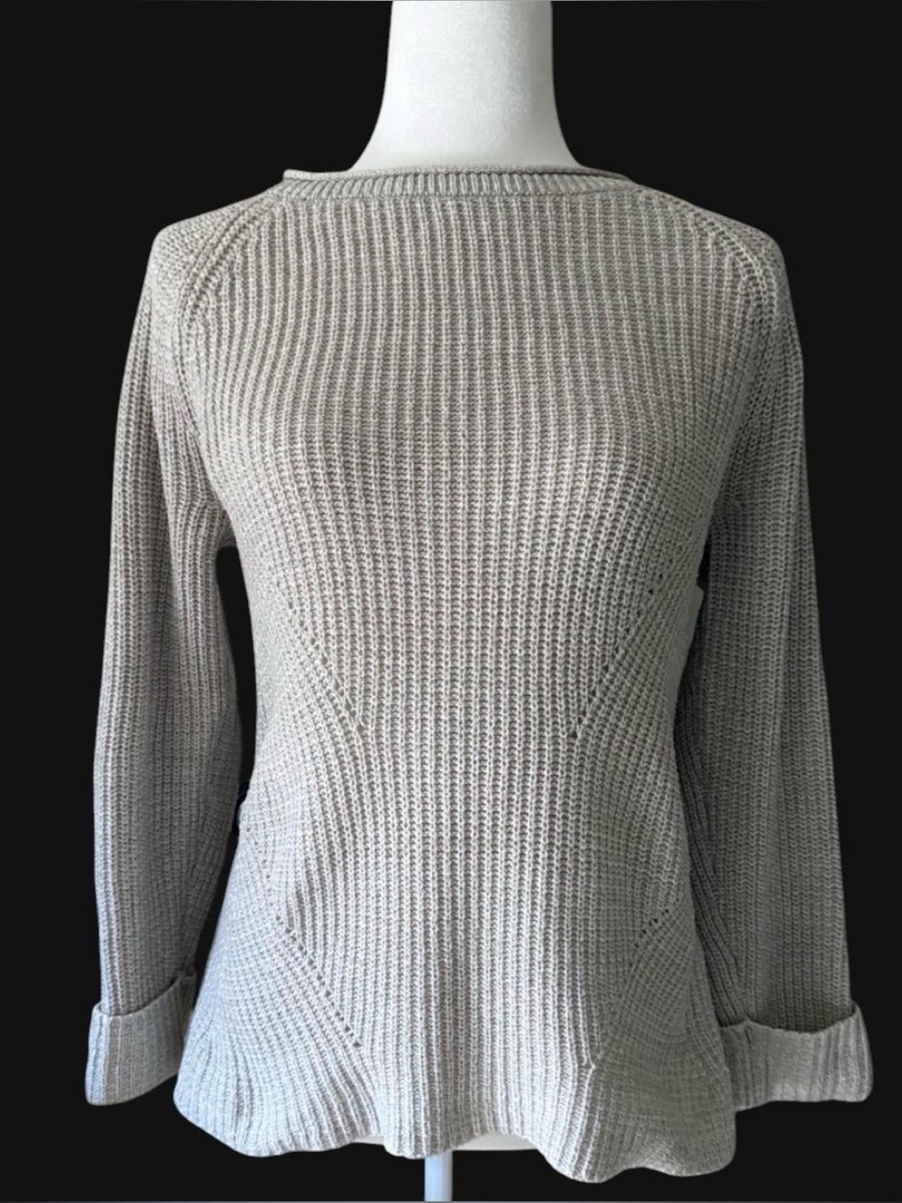 Style & Co. Light Beige Knit Sweater - Crewneck